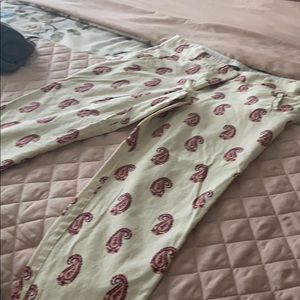 Paisley Print Pants